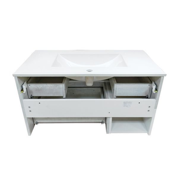 Тумба с раковиной Comforty Турин 90 4147127 подвесная Дуб белый