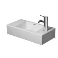 Раковина, Duravit, Vero Air, ширина, мм-500, глубина, мм-250, высота, мм-140, отверстия для смесителя-1 справа, материал-керамика, цвет раковины-белый глянцевый (Glossy White, Bianco lucido), без перелива, глазуровка-снизу