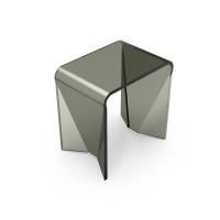 Табурет, KNIEF, ширина, мм-432, глубина, мм-300, высота, мм-442, тип установки-отдельностоящий, материал-Solid surface, цвет-Black Galaxy