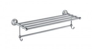 Полка для полотенец Fixsen Bogema FX-78515 Хром Белый