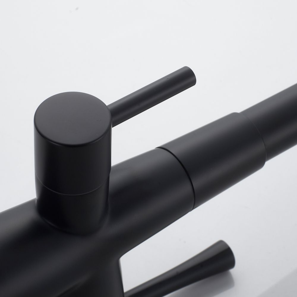 Смеситель для кухни с подключением фильтра Shevanik S428H, черный