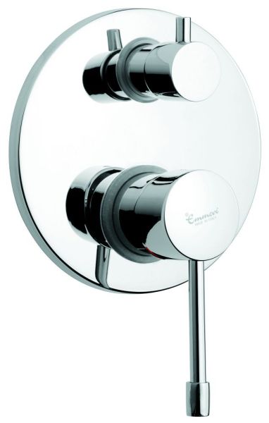 Emmevi Eden, однорычажный встраиваемый смеситель для душа с дивертером на 3 выхода, цвет черный матовый