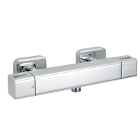 CISAL Cubic Смеситель термостатический настенный для душа, цвет хром