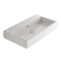 GLOBO Stone Раковина накладная без отв.под смеситель 90х50хh14, цвет белый