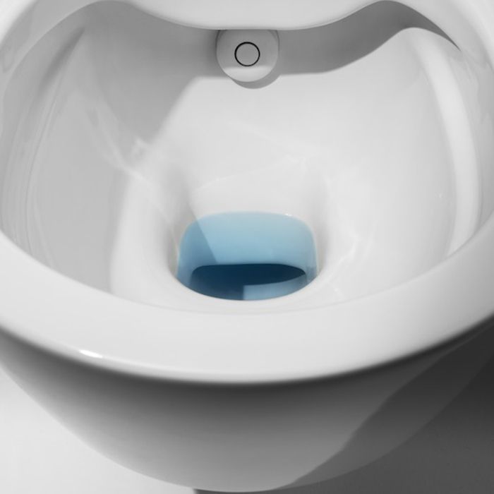 Унитаз, Laufen, Cleanet Navia, безободковый (с открытым смывным краем), тип установки-подвесной, ширина, мм-360, глубина, мм-580, форма чаши-овальная, выпуск-горизонтальный, сиденье с функцией биде-в комплекте, вид грязеотталкивающего покрытия-LCC, цвет-б