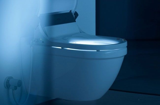 Унитаз, Duravit, Starck 3, традиционный (с закрытым смывным краем), тип установки-подвесной, ширина, мм-370, глубина, мм-620, высота, мм-380, форма чаши-овальная, выпуск-горизонтальный, без декора, материал-керамика, сиденье с функцией биде-необходимо зак