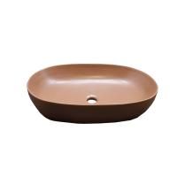 AZZURRA ELEGANCE CIRCLE раковина накладная 60х40см без отв. под смеситель , без перелива. цвет rame AZZURRA ELEGANCE CIRCLE раковина накладная 60х40см без отв. под смеситель , без перелива. цвет rame