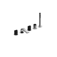 Fantini Venezia In Смеситель на борт ванны, 5 отв., излив 160мм, цвет: хром