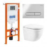 Комплект инсталляции BELBAGNO BB002-80 с унитазом SENSO-R и клавишей смыва