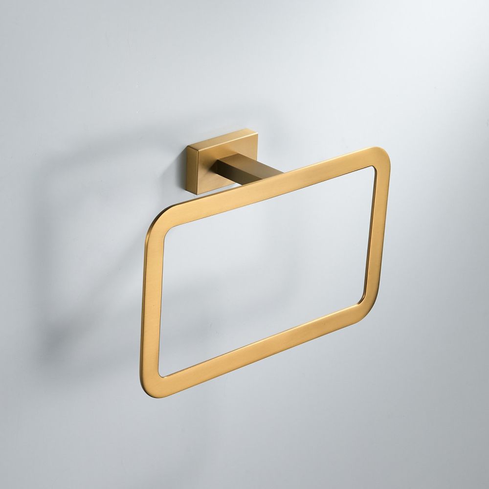 Кольцо для полотенец Shevanik SG5606G, золотой сатин