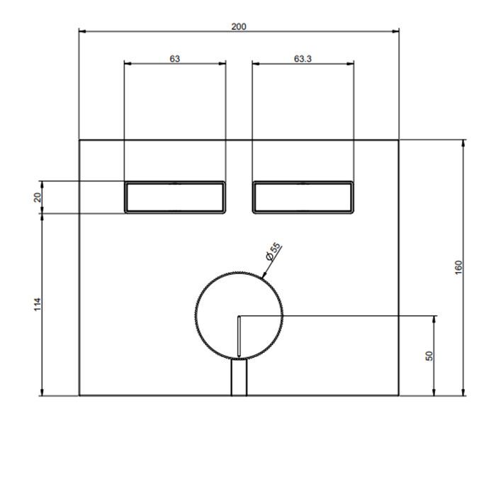 Gessi Hi-Fi Смеситель для душа, с включением до 2 источников одновременно (внешняя часть), цвет: Black Metal PVD