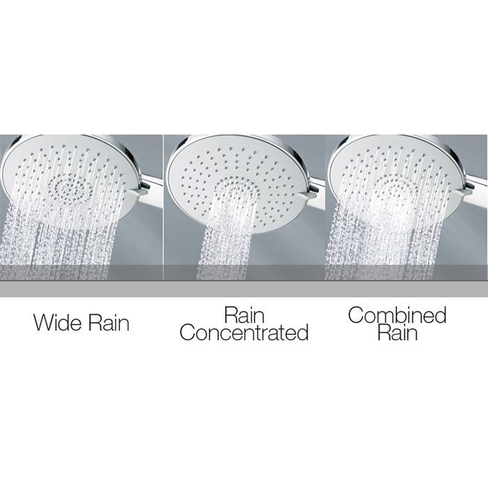 Bossini MIXA/3 Ручной душ, 3 режима,  Ø 140мм, цвет хром