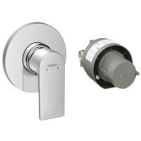 Смеситель для душа, Hansgrohe, Rebris E, тип открывания воды-однорычажный, тип регулирования воды-керамический картридж, монтаж-настенный встраиваемый, отверстия для монтажа-1, внутренняя часть-в комплекте, цвет-хром Смеситель для душа, Hansgrohe, Rebris E, тип открывания воды-однорычажный, тип регулирования воды-керамический картридж, монтаж-настенный встраиваемый, отверстия для монтажа-1, внутренняя часть-в комплекте, цвет-хром