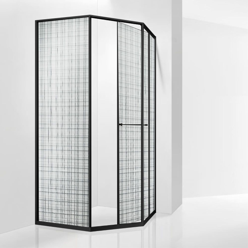 Душевой уголок RGW SV-82B "R" (Черная вуаль, 900x900)