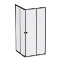 W87G-403-9090-BТ Sunny душ огражд квадратн, раздвижн двери 90x90 черный,стекло прозрачн W87G-403-9090-BТ Sunny душ огражд квадратн, раздвижн двери 90x90 черный,стекло прозрачн