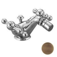 CISAL Arcana America Смеситель двухвентильный для биде на 1 отверстие с донным клапаном, цвет бронза