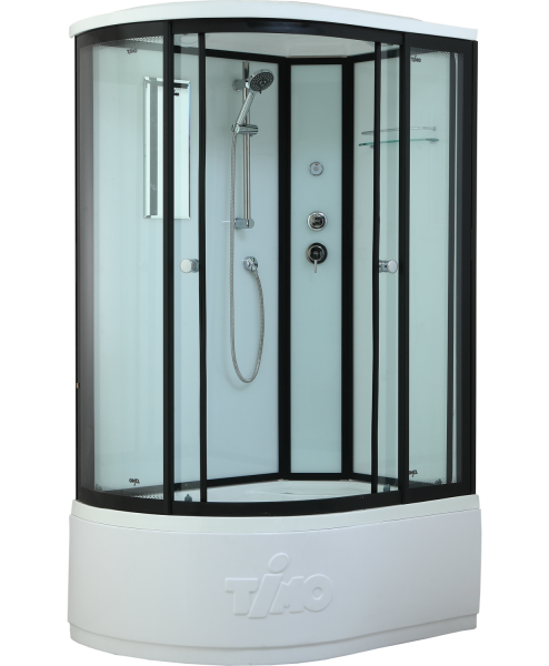 Душевая кабина Timo Standart T-6620 B R 120x85 профиль Черный стекло прозрачное