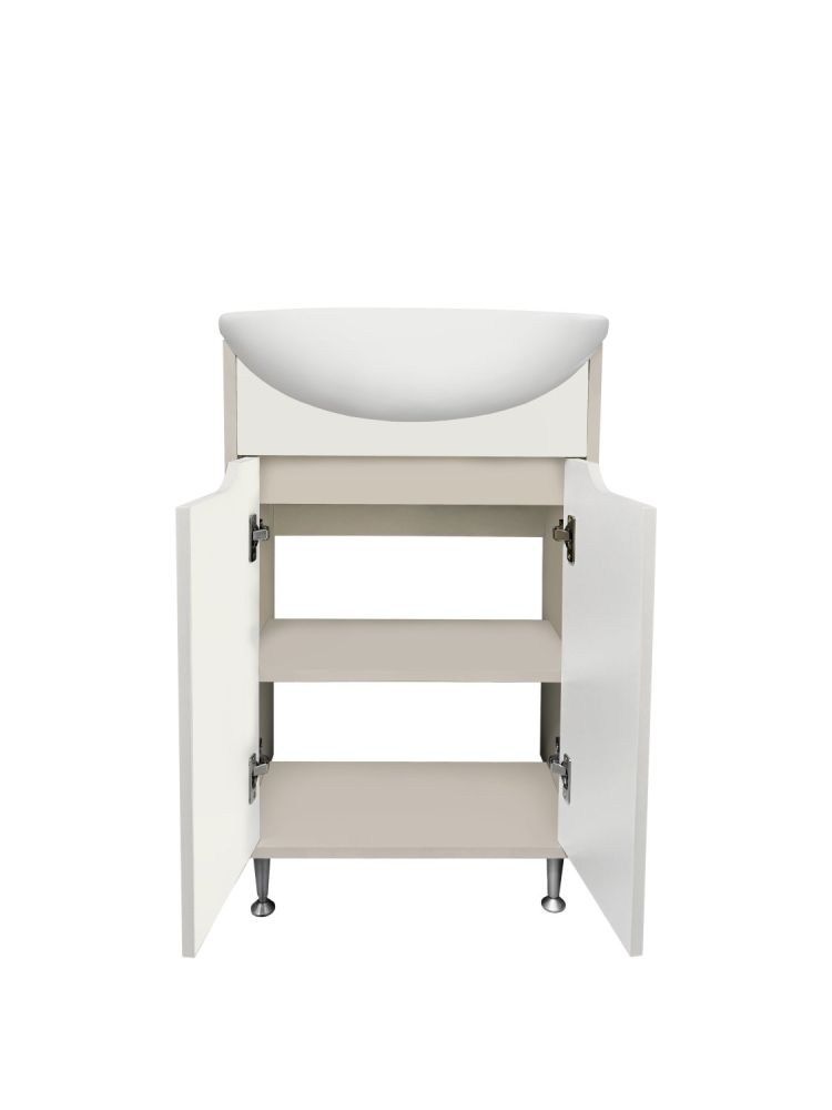 Тумба Runo Эконова 60 серо-оливковая под умывальник 00000000154 (Уют 60) (00-00004653), артикул 00-00004653