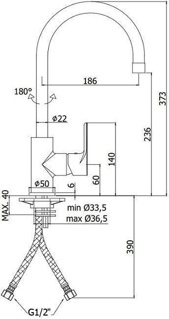 Смеситель для кухни Paffoni Green GR180CR, артикул GR180CR