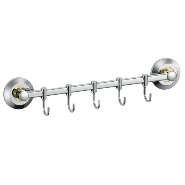 Планка с крючками Savol S-007175, хром