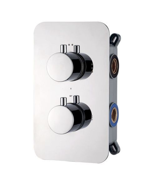 AQG Aqua Therm, встраиваемый смеситель для душа c термостатом на 2 выхода , цвет хром