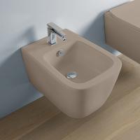 Artceram A16 Биде подвесное 52,5х36см, 1 отв под смеситель, цвет: matera