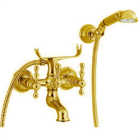 CISAL Arcana America Смеситель для ванны с душевым комплектом, цвет золото