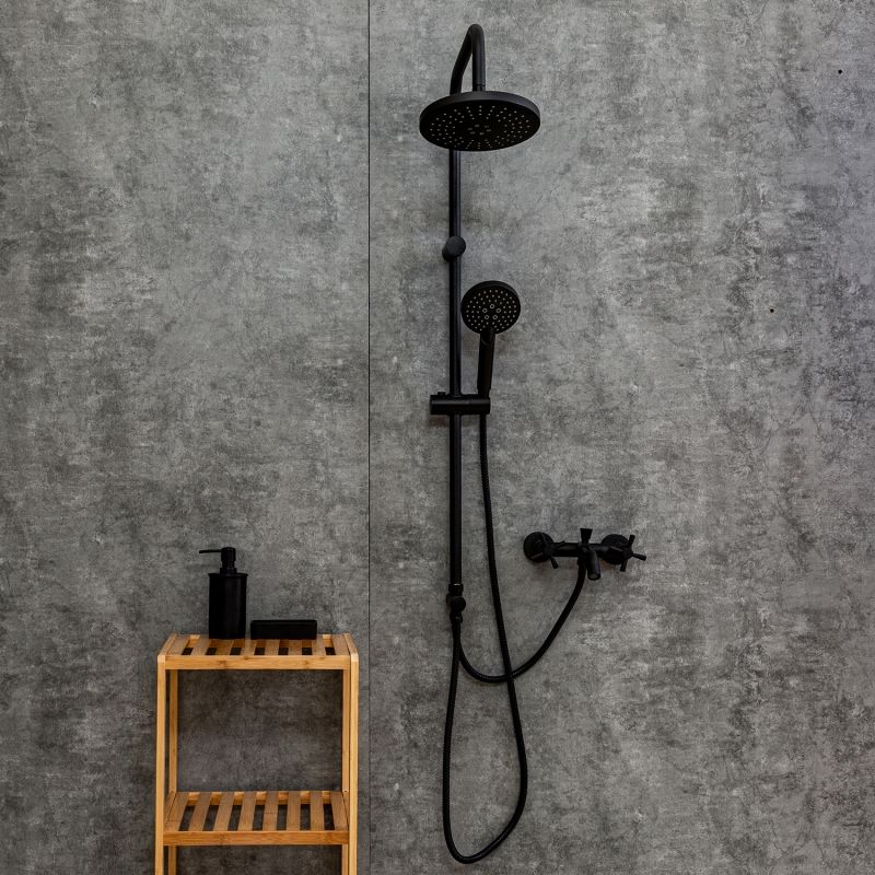 Душевая система Orange Mia M34-933b Черная Душевая система Orange Mia M34-933b Черная