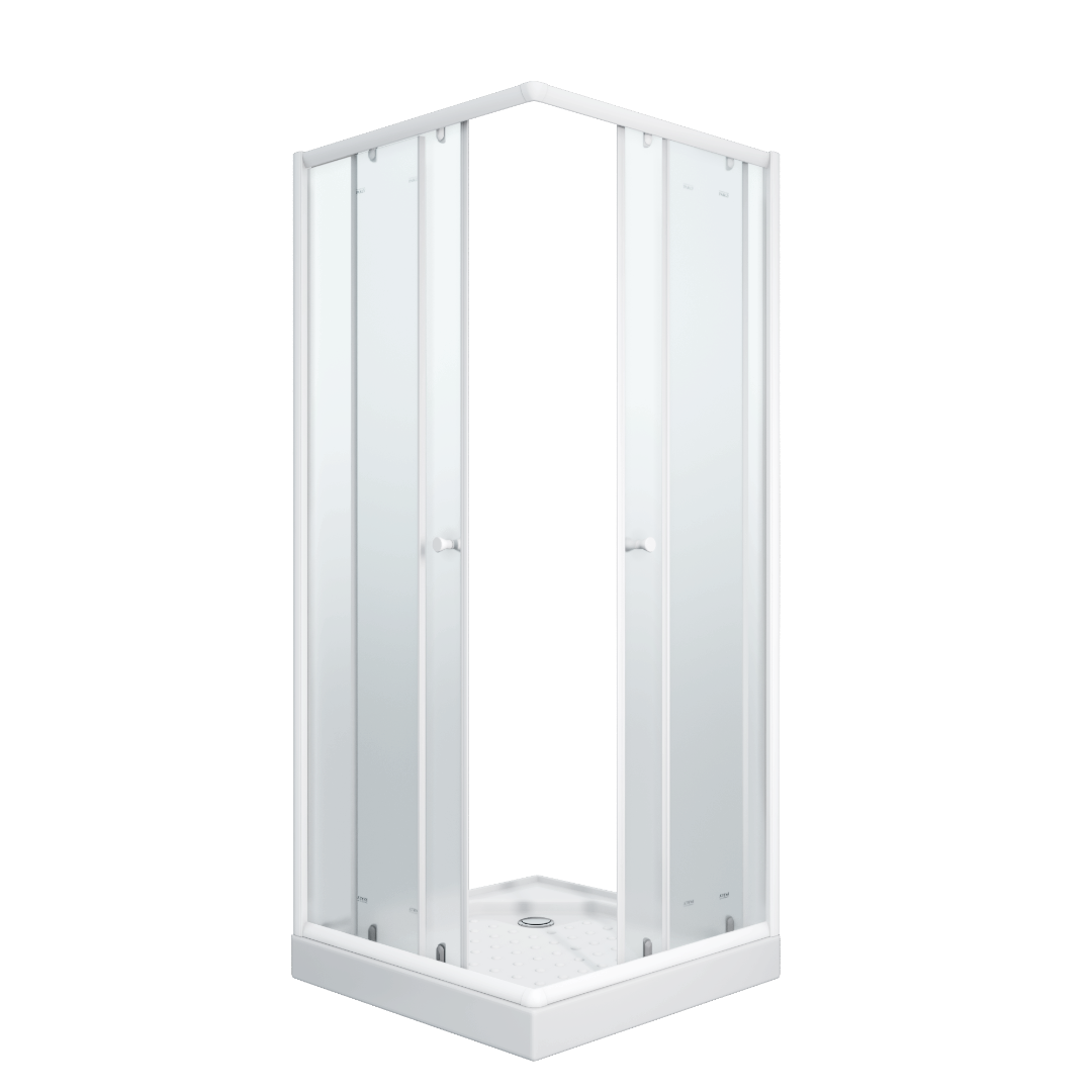 Уголок ZFQ81 душевой PARLY с поддоном (80х80х190)