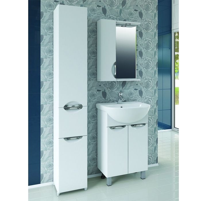 Зеркало со шкафом Vigo Callao 50 L с подсветкой Белое