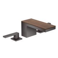 AX MyEdition Панель для смесителя на излив 200мм, цвет: черный орех