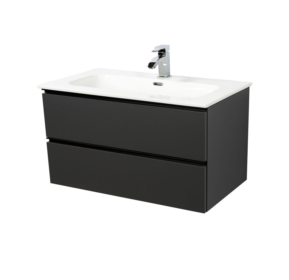 Комплект мебели Visobath Granada, 1000 мм, цвет пепельный матовый лак (Ceniza), артикул 87527/Ceniza