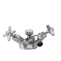 Stella Italica Смеситель для биде на 1 отверстие 3604, с донным клапаном, цвет: хром