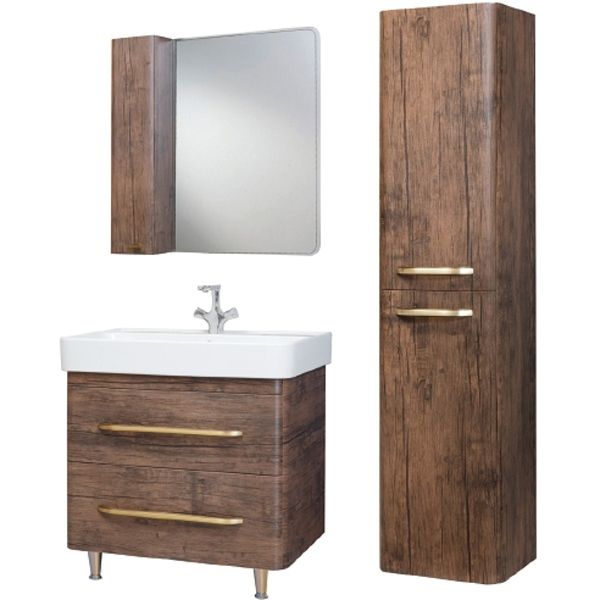 Зеркало со шкафом Bellezza Олимпия 60 L 4619309002439 Орех