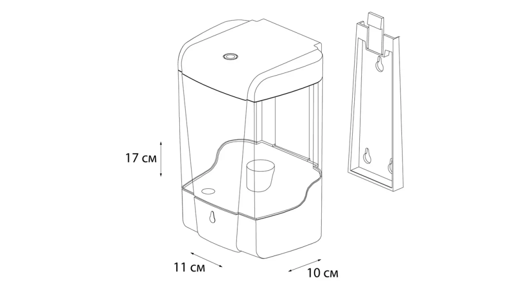 Дозатор жидкого мыла Fixsen Hotel FX-31012G Белый, артикул FX-31012G