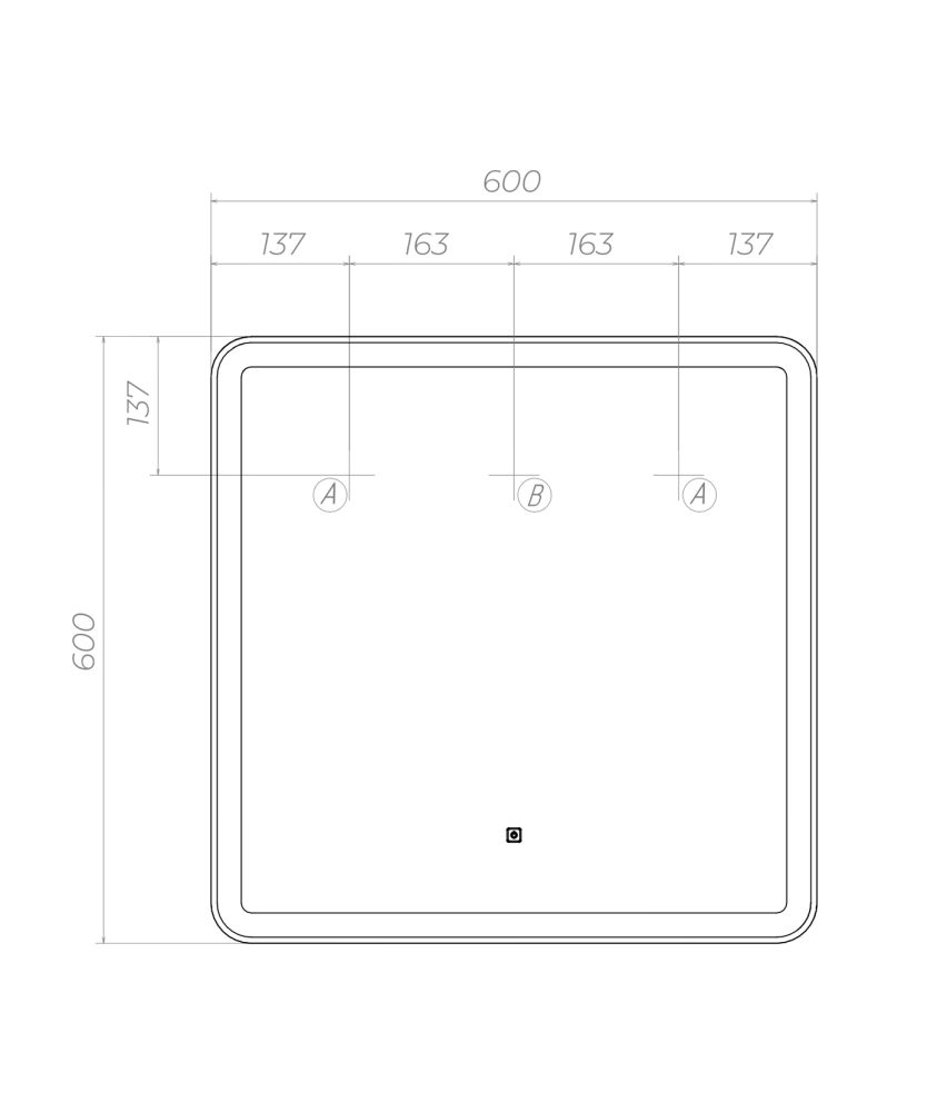 Зеркало VIGO Flam z.FLA.60.CLASSIC, 60 см, артикул z.FLA.60.CLASSIC