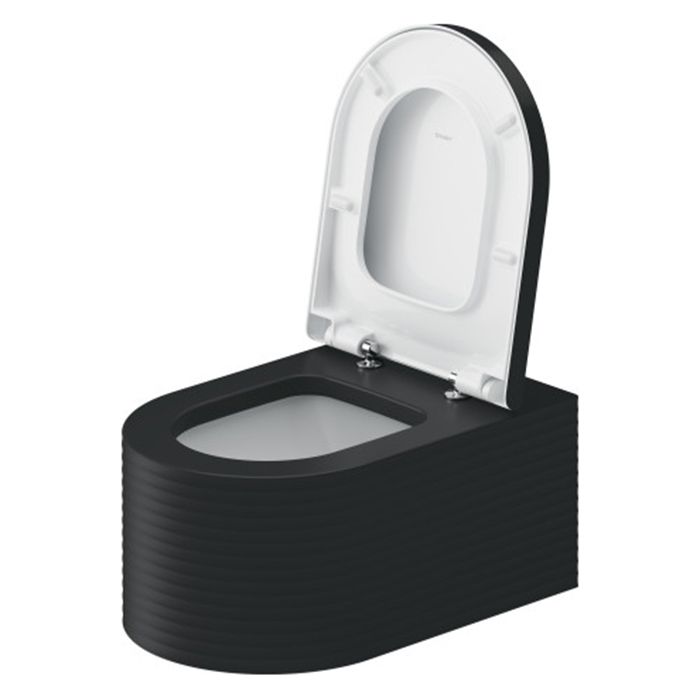 Duravit  Millio Унитаз подвесной &quot;Grooves&quot;  370х570 мм, крепление в компл.,цвет темно-серый матовый