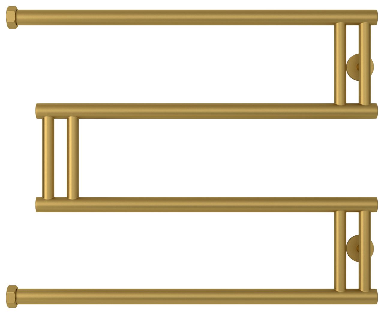 Полотенцесушитель водяной High-Tech model "M+" 500х650 (Матовое ЗОЛОТО)