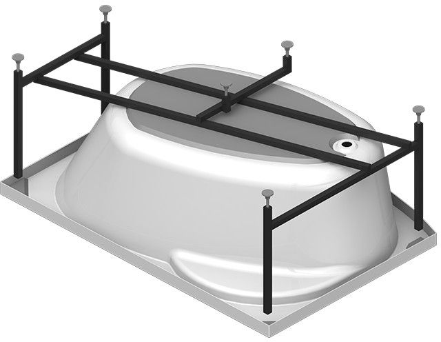 Акриловая ванна Radomir Vannesa Монти 150х105 R 2-01-0-2-1-213 Белая без гидромассажа