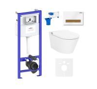 Комплект для подвесного унитаза 7 в 1 Lavinia Boho Relfix Smart V-Clean 87561163