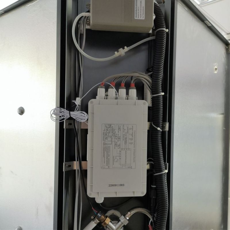 Душевой бокс SSWW BU610 L 140x140 с баней профиль Голубой сапфир матовый задняя стенка зеркальная