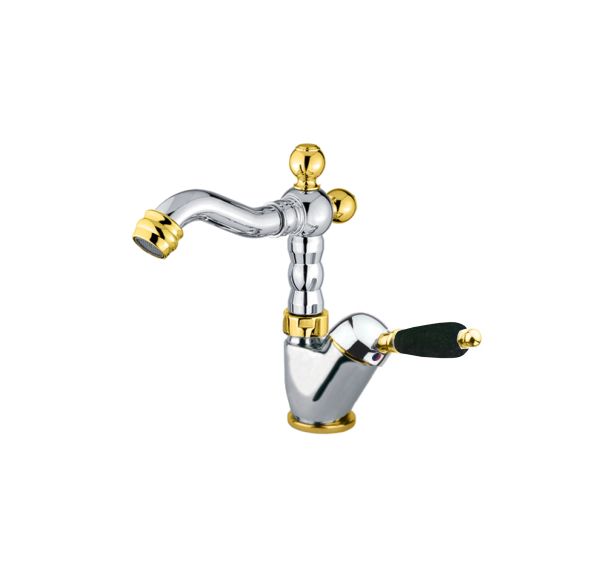 Смеситель для биде Fiore IMPERIAL BLACK 89CO5314, хром/золото