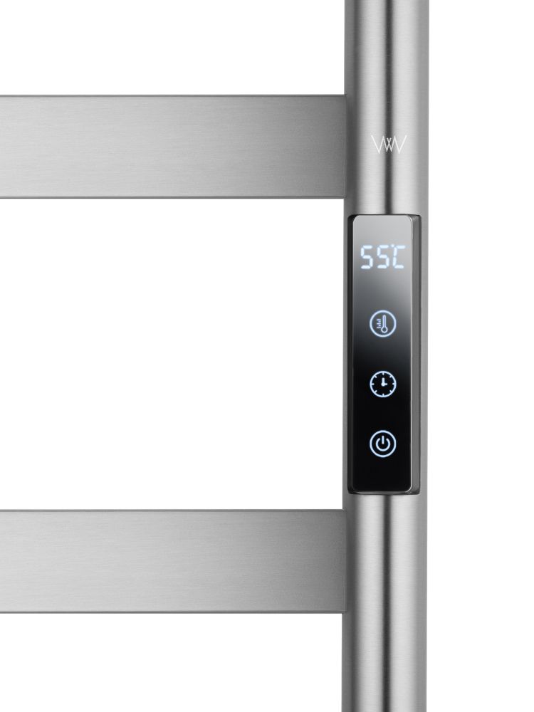 Полотенцесушитель электрический WONZON & WOGHAND DÜSSELDORF, Брашированный никель (WW-A204-BR)