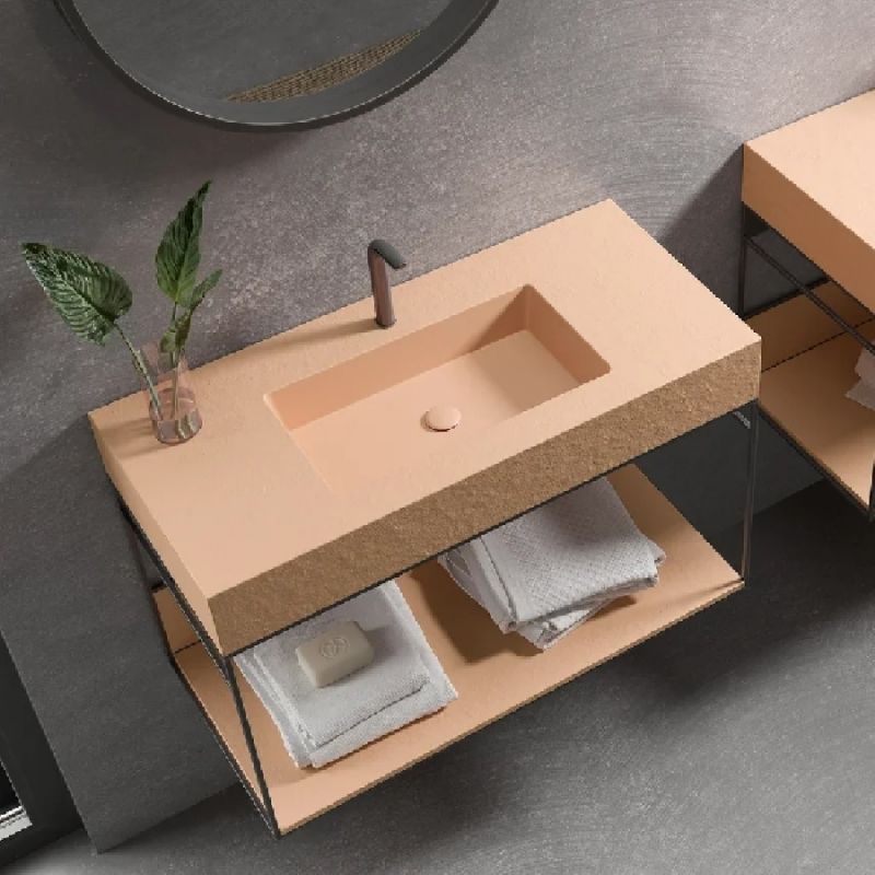 Раковина Acquabella Integra 100 ENCIM.INTEGRA_100_C/F_SLATE_NEGRO Черная