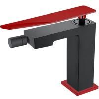 Смеситель для биде Boheme Q 146-BR.2 Черный Красный