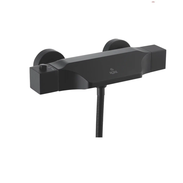 Смеситель для ванны с термостатом Rose R3702H, черный