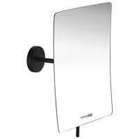 Косметическое зеркало WasserKRAFT K-1001BLACK с увеличением Черное