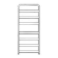 Водяной полотенцесушитель Grota Solido 527х1200 Хром