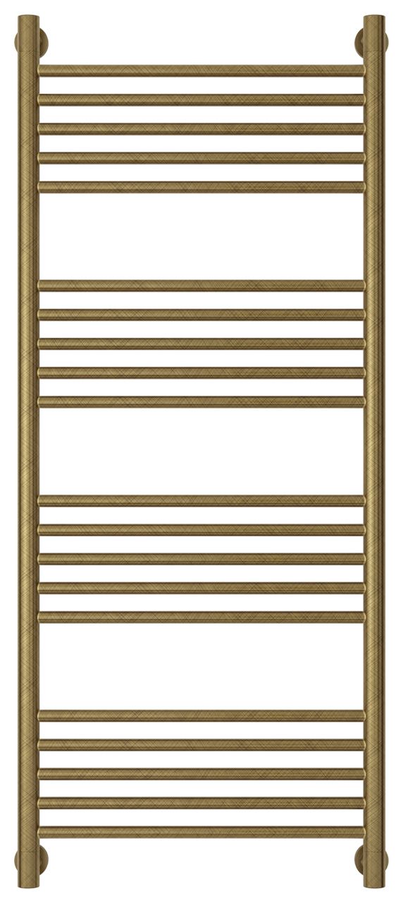 Полотенцесушитель водяной "Богема+" прямая 1200х500 (Состаренная БРОНЗА)