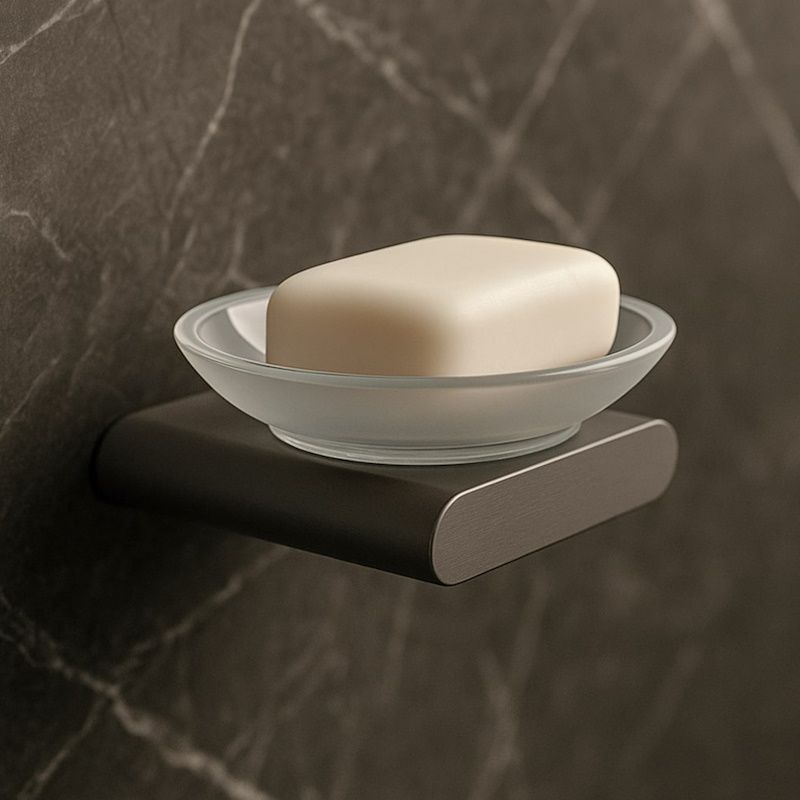 Мыльница Knotlor SD101GM, оружейная сталь, артикул SD101GM